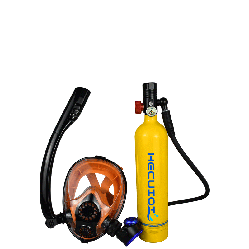 Mini 1LScuba Diving Tank Set,  - Freediving Mask Set 评论和价格