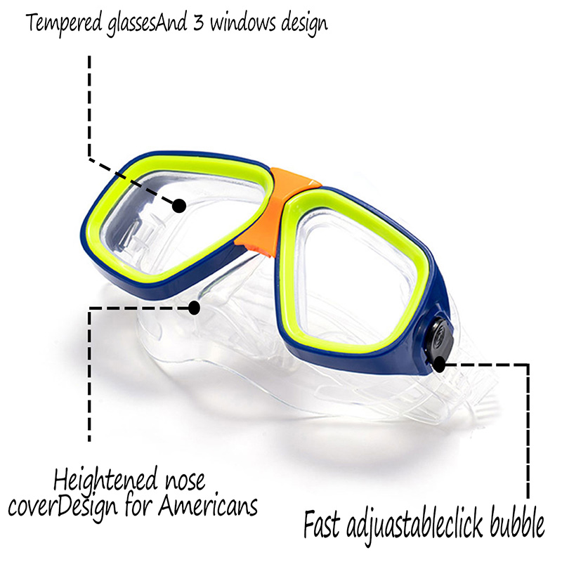 Adults Kids  Diving Goggle Mas - Freediving Mask Set 评论和价格