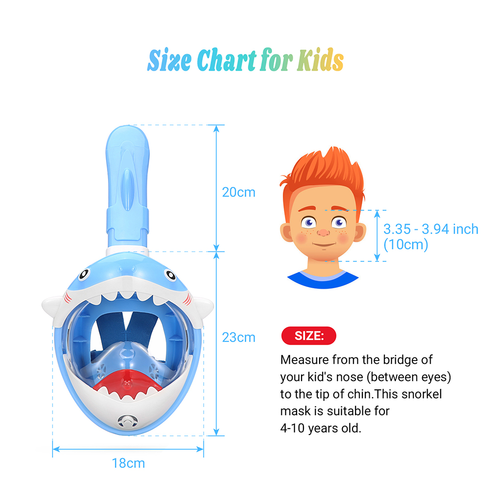 SMACO-Full Face Snorkel Mask f - Freediving Mask Set 评论和价格