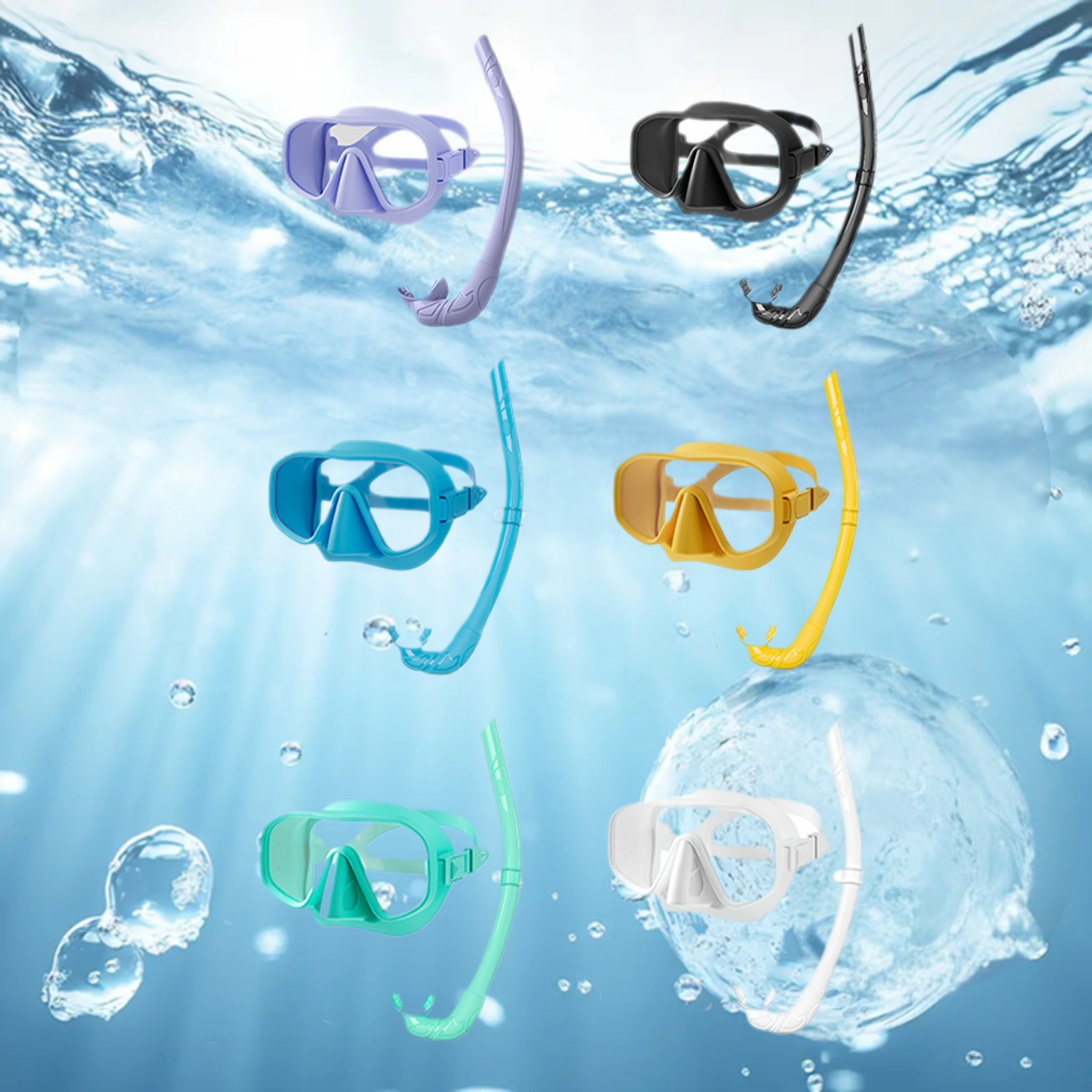 Professional Frameless Tempere - Freediving Mask Set 评论和价格