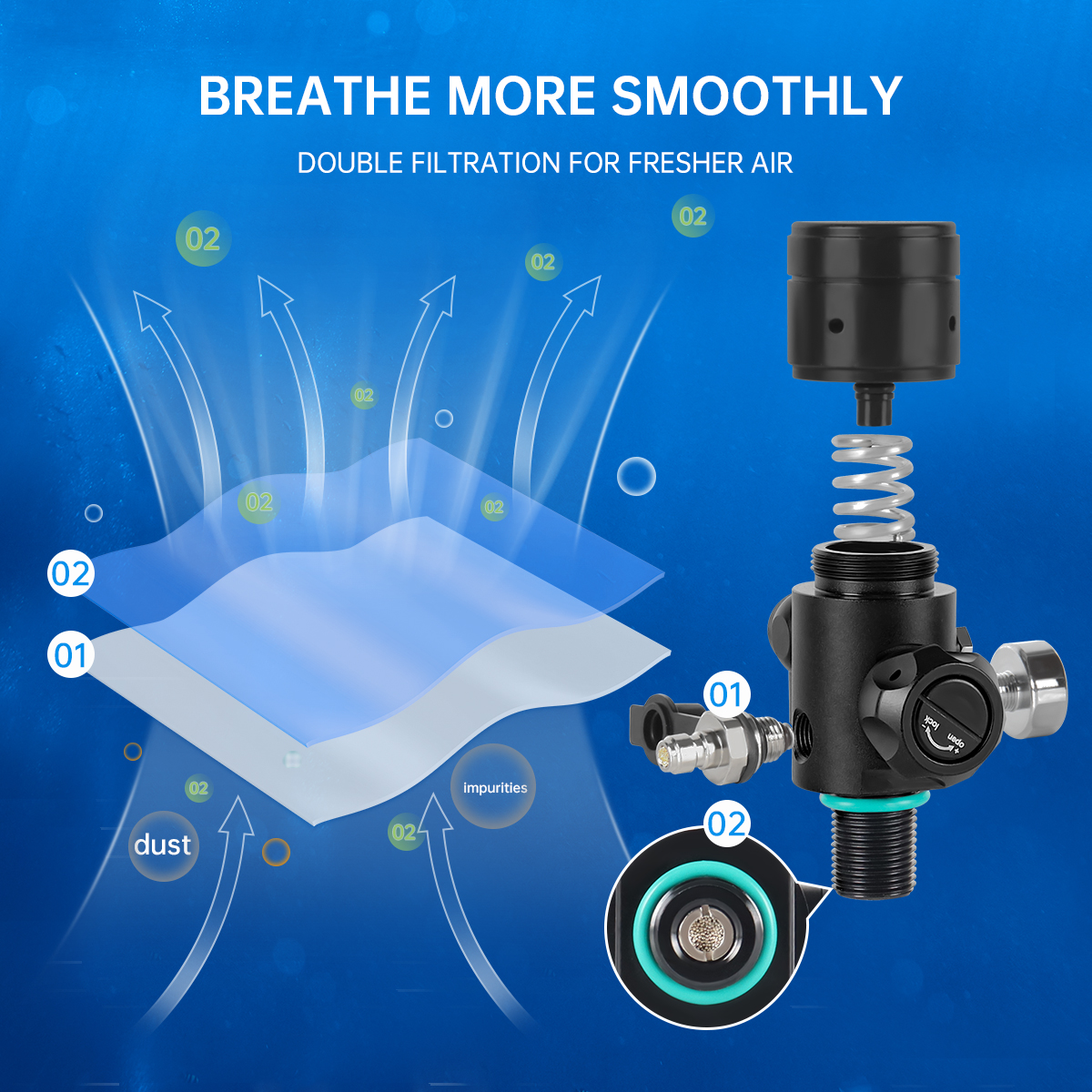 DIDEEP 4L Mini Scuba Diving Ta - Aquatic Diving 评论和价格