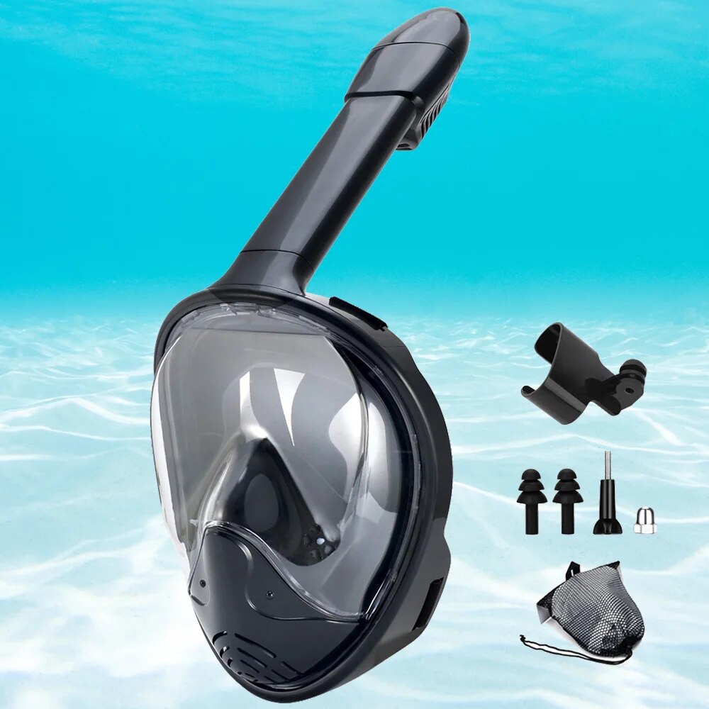 Underwater Snorkeling Full Fac - Freediving Mask Set 评论和价格