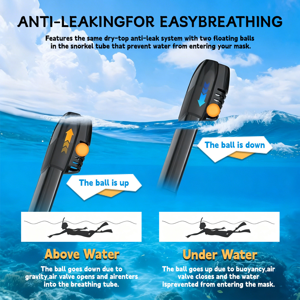 Underwater Snorkeling Full Fac - Freediving Mask Set 评论和价格