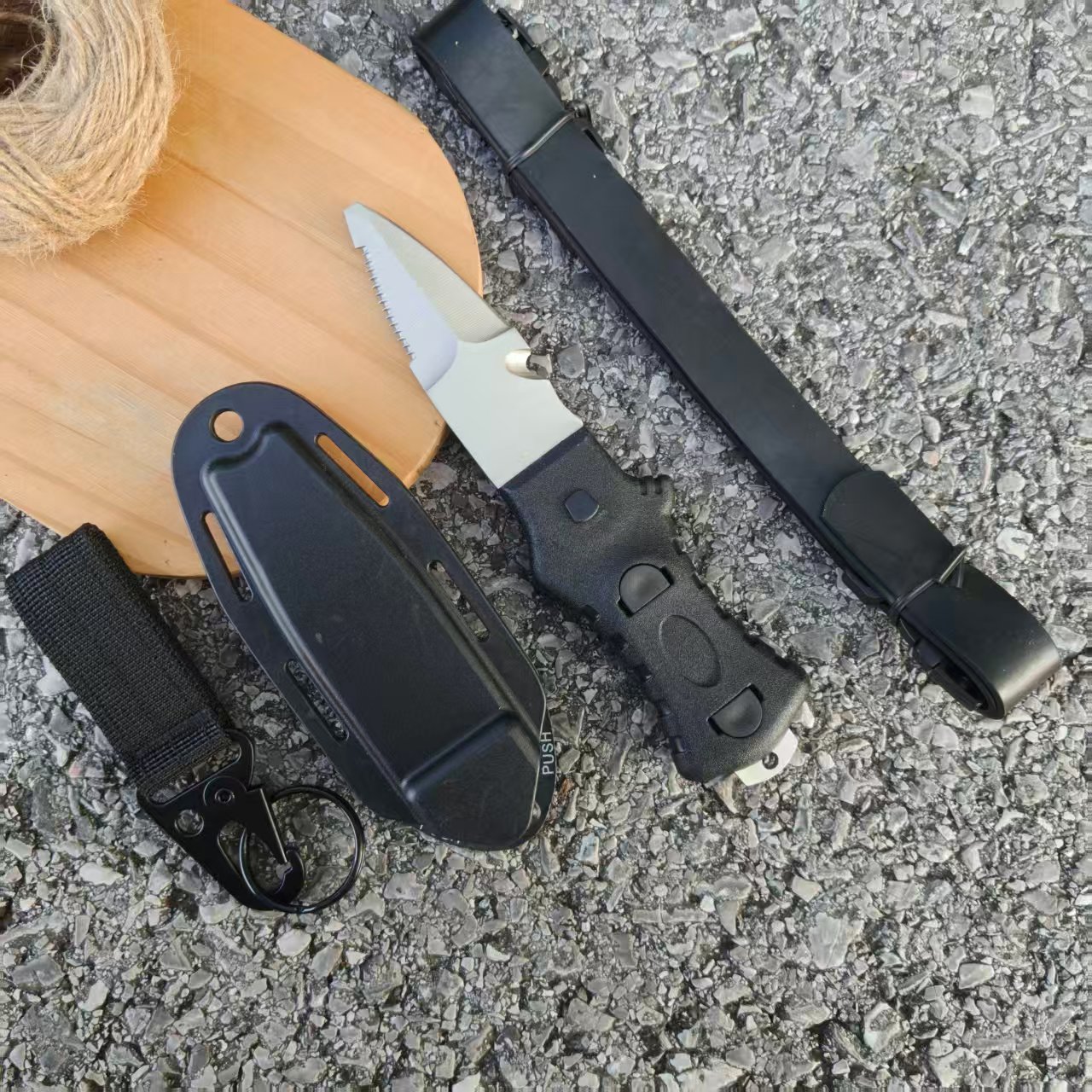 Outdoor Water Rescue Knife Spe - Dive Knife Titanium 评论和价格
