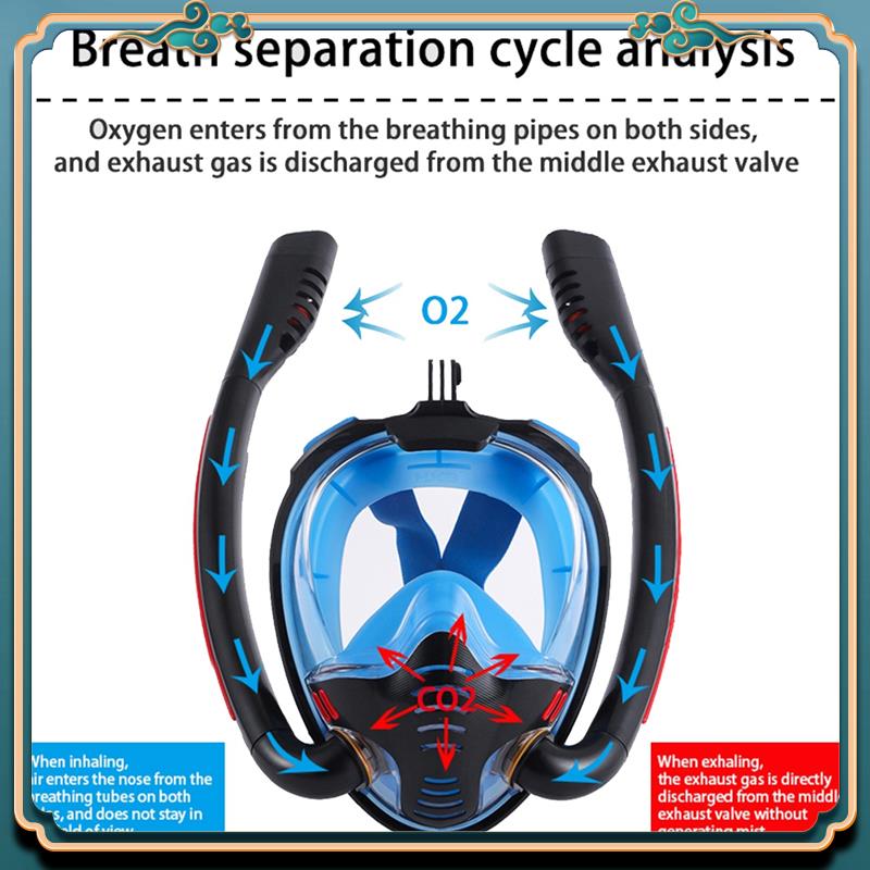 Latest Snorkeling Mask Double  - Freediving Mask Set 评论和价格