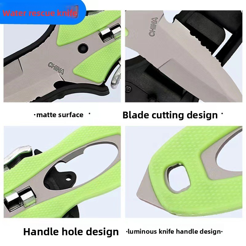 Water Rescue Knife Diving Rope - Dive Knife Titanium 评论和价格