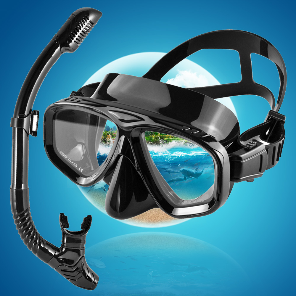 Dry Snorkel Set Diving Mask Pr - Freediving Mask Set 评论和价格