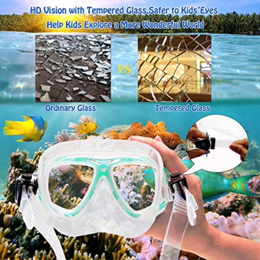 Mask Fins Snorkel Set Snorkeli - Freediving Mask Set 评论和价格