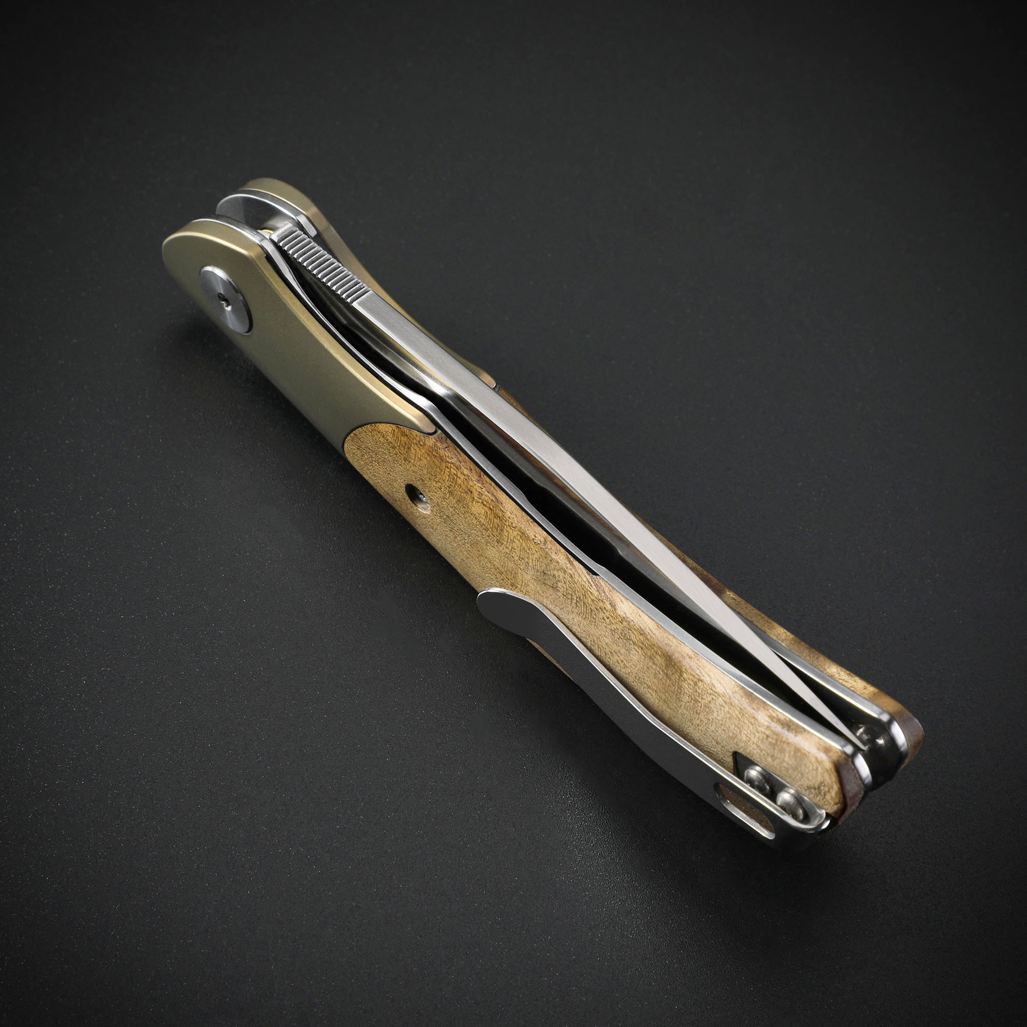 Petrified Fish PFP09 Folding K - Dive Knife Titanium 评论和价格