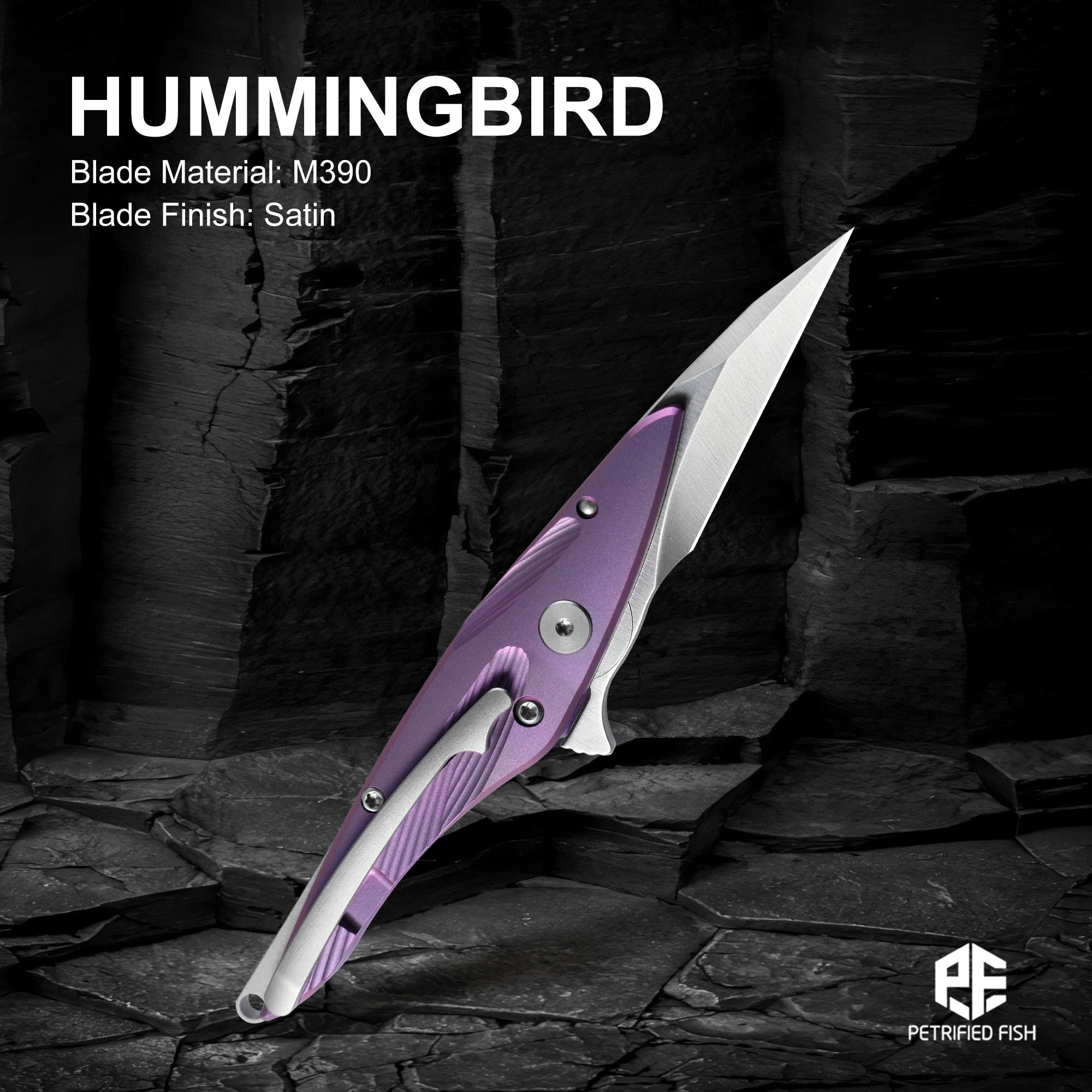 Petrified Fish PFE10 Mini Fold - Dive Knife Titanium 评论和价格