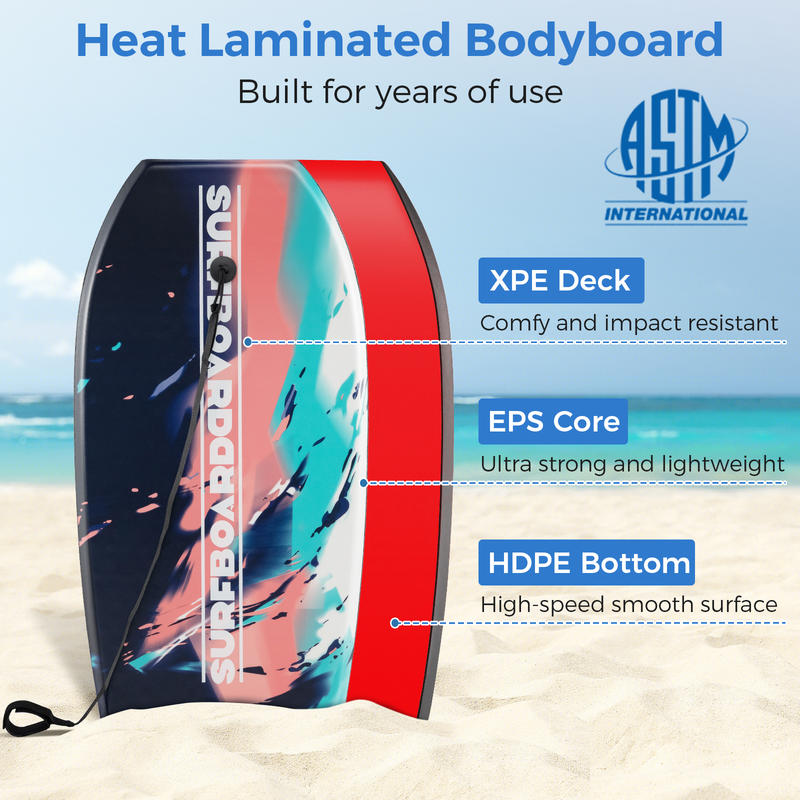 33/37/41 Inches Lightweight Bo - Bodyboard Boogie Board 评论和价格