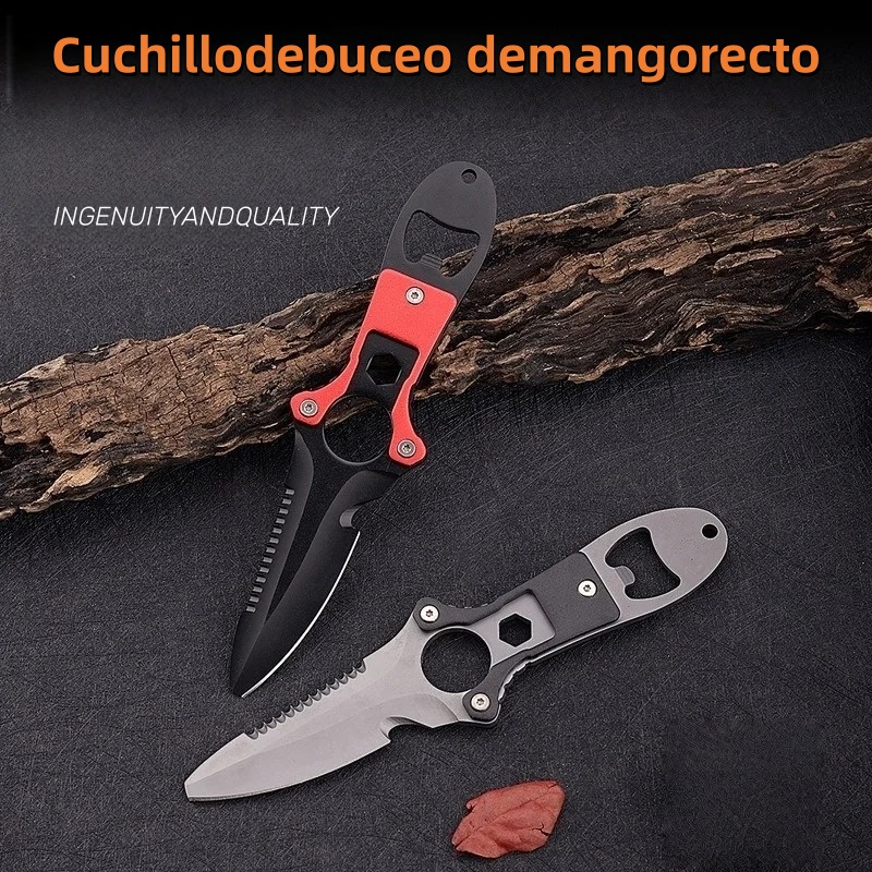 Outdoor Survival Knife Multito - Dive Knife Titanium 评论和价格