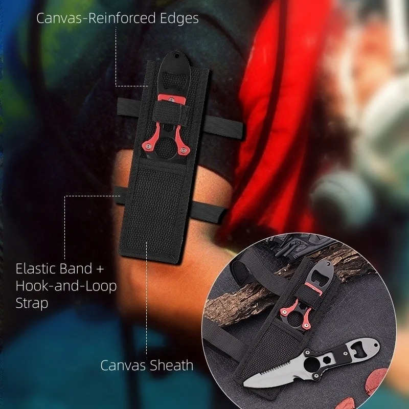 Outdoor Survival Knife Multito - Dive Knife Titanium 评论和价格