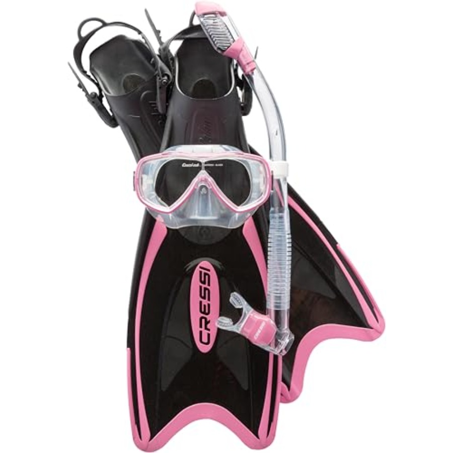 Adult lightweight premium trav - Freediving Mask Set 评论和价格