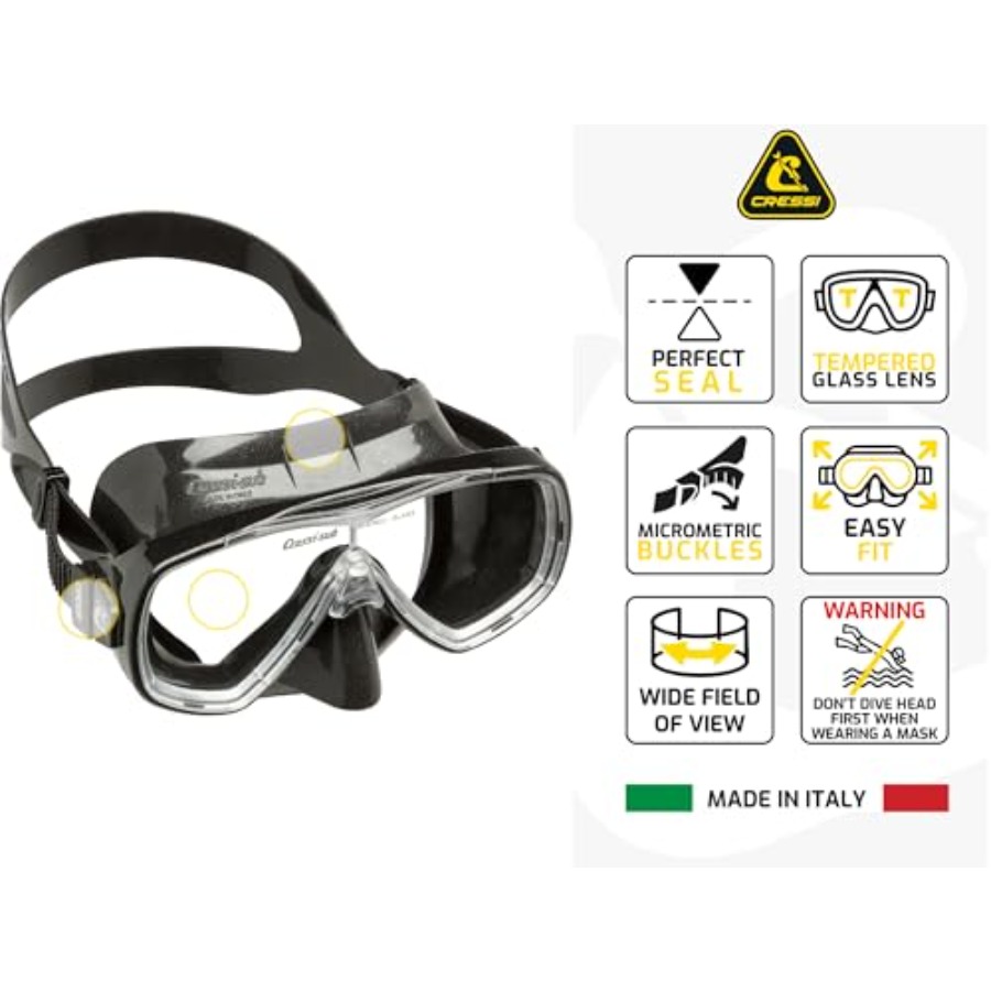 Adult lightweight premium trav - Freediving Mask Set 评论和价格